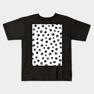 Polka dots pattern, Dots, Pattern, Fashion print, Funny art, Modern art, Wall art, Print, Minimalistic, Modern, Humor Kids T-Shirt